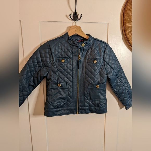 YMI Blue Quilted Kids Jacket - Picture 11 of 13
